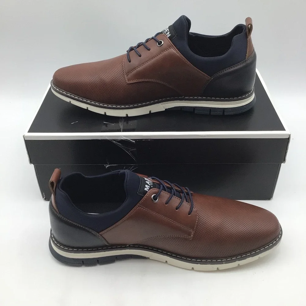 Madden MLYDDON Mens Cognac Navy Hybrid Dress‎ Oxford Sneaker Size 10 NEW